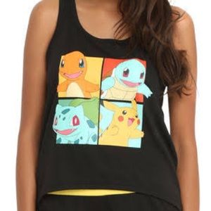 POKEMON MESH HIGH LOW TANK